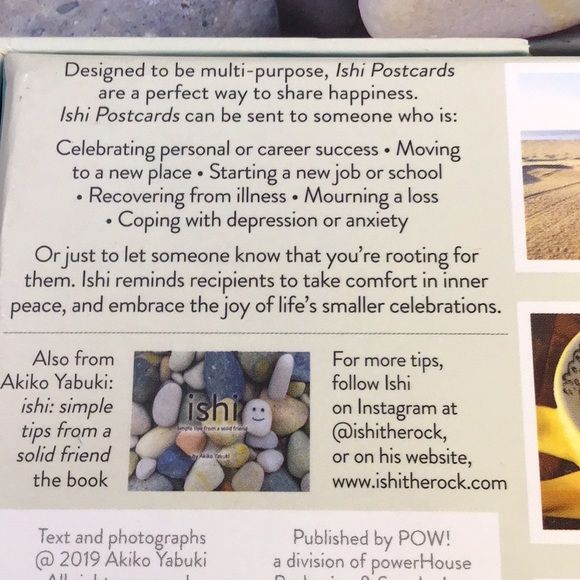 Ishi by Akiko Yabuki gift book and complete postcard set 2019 friend gift idea - Picture 4 of 7